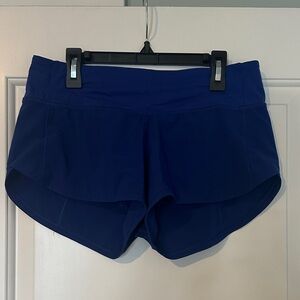 Lululemon Athletica Royal Blue speed ups low rise 2.5 inch Athletic Shorts